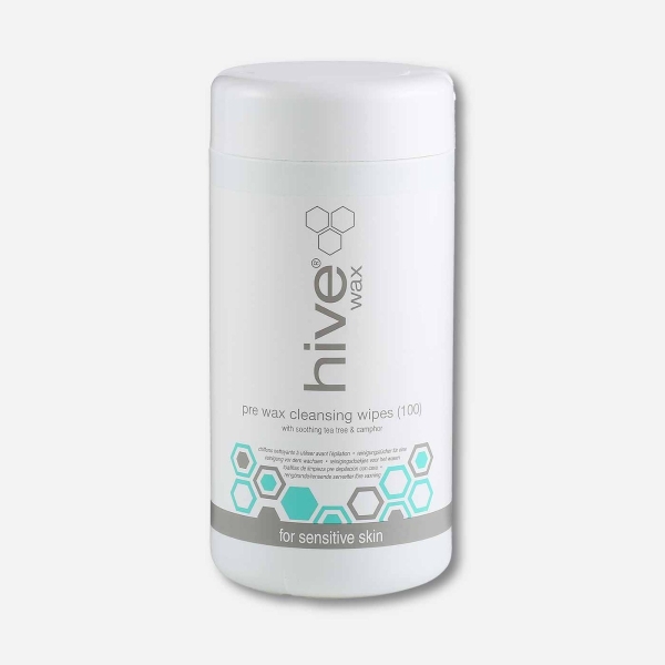 Hive Pre Wax Cleansing Wipes with Tea Tree Oil Nouveau Beauty