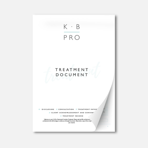K.B Pro Treatment Booklet Nouveau Beauty