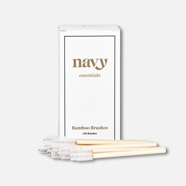 Navy Bamboo Brushes Nouveau Beauty