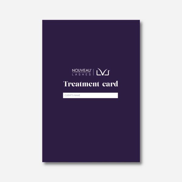 Nouveau Lashes LVL Treatment Record Cards Nouveau Beauty