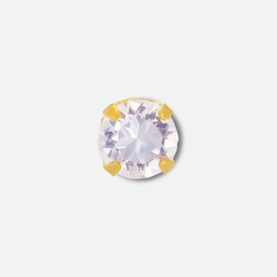 Inverness Ear Piercing Cassette Gold Plated 3mm Cubic Zirconia Nouveau Beauty