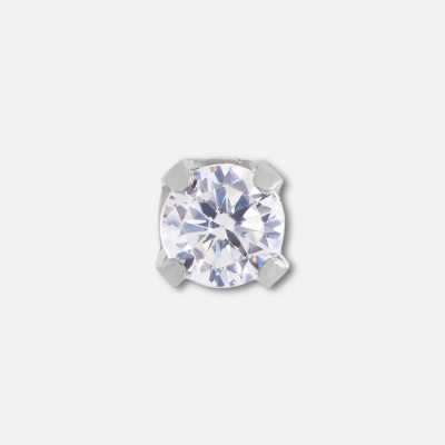 Inverness Ear Piercing Cassette Stainless Steel 2mm Cubic Zirconia Nouveau Beauty