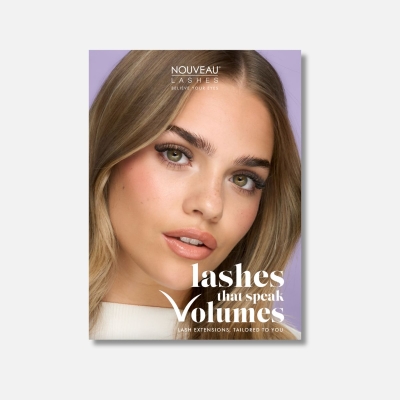 Nouveau Lashes Global Volume Poster A4 Front Nouveau Beauty