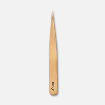 Navy Hettie Point Tweezer Nouveau Beauty