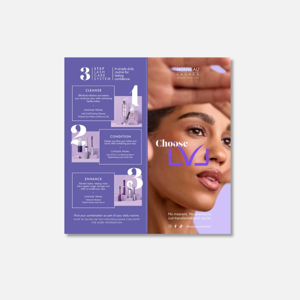 Nouveau Lashes LVL Treatment Record Cards Nouveau Beauty