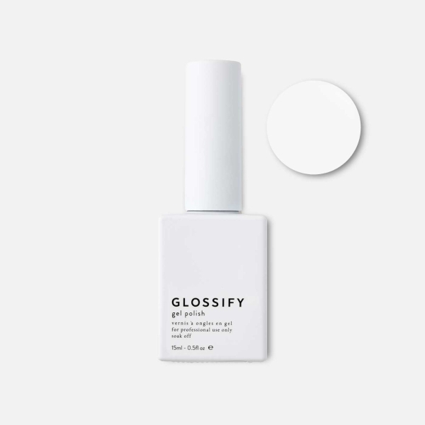 Glossify Bright White Gel Polish Nouveau Beauty
