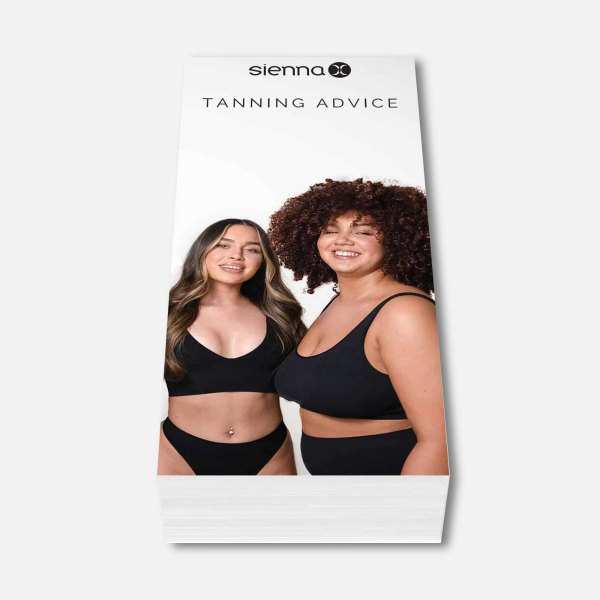 Sienna X Q&A Tanning Advice Leaflets Nouveau Beauty